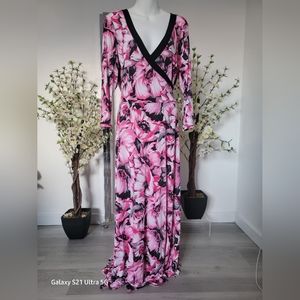 Floral Pink Maxi Dress